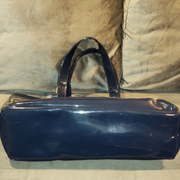 See by Chloe Navy and Beige Vinyl Tote - Picture 14 of 16